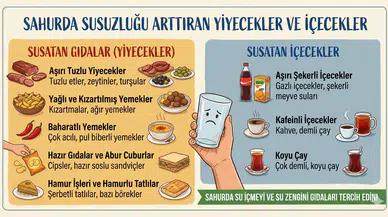 Sahurda Susuzluğu Arttıran Yiyecekler